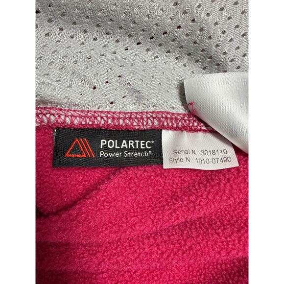 Mammut Women’s Hooded Jacket Size M Magenta Polartec Power Stretch Fleece - Picture 10 of 11